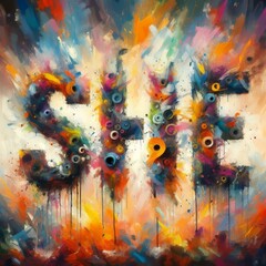 55 Abstract Expressionism Splashes and strokes of vibrant paint