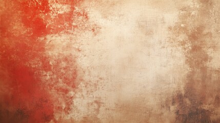 A vintage grunge background featuring a textured gradient of cream, red, and black tones, perfect for creating an antique or rustic aesthetic.