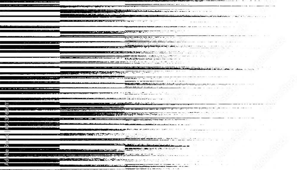 Poster grunge transition pattern from black to white with straight horizontal lines. modern smooth motion e