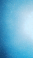 Obraz premium Blue and white grainy noised empty space gradient background