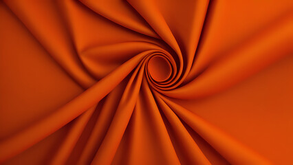 Abstract orange fabric background.  AI Generated