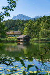 Obraz premium The Old Boathouse At The Lake