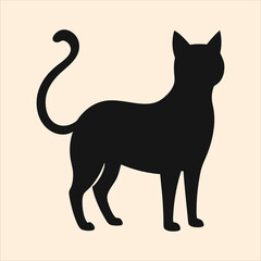 Cat silhouette vector illustration