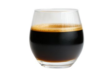 Glass of rich, dark stout beer with a creamy head, perfect for beer enthusiasts and craft brew lovers seeking quality imagery for their projects.