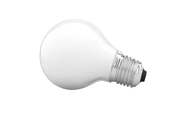 Isolated image of a classic incandescent light bulb with a transparent background. perfect for energy or illumination-related themes.