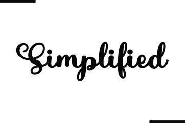 Simplified Stylish Typography Black Text