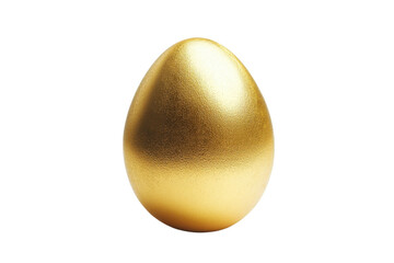 Shiny golden egg symbolizing wealth, success, and luxury. Perfect for concepts of investment, prosperity, and golden opportunity.