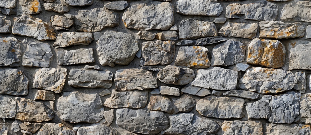 Aufkleber stone wall texture provides a background with room for additional elements in the image.