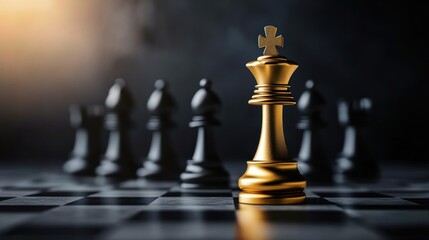 King chess pieces stand on falling chess concepts of competition challenge of leader business team or teamwork volunteer or wining and leadership strategic plan and risk management or team player
