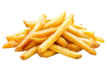 Delicious golden french fries, perfectly cooked and crispy, ideal for fast food menus, snack promotions, and culinary presentations.
