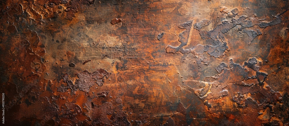 Aufkleber large rustic metal background with copy space image for a formal banner.