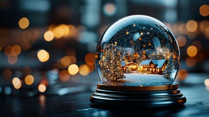 Snow globe with Christmas