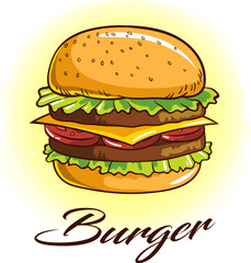 Mouthwatering Hamburger: Gourmet Burger Design