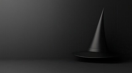 Witch hat, pattern, black background, 80k, 3D illustration