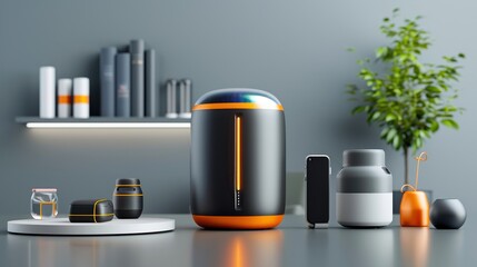 Futuristic Smart Home Device Design