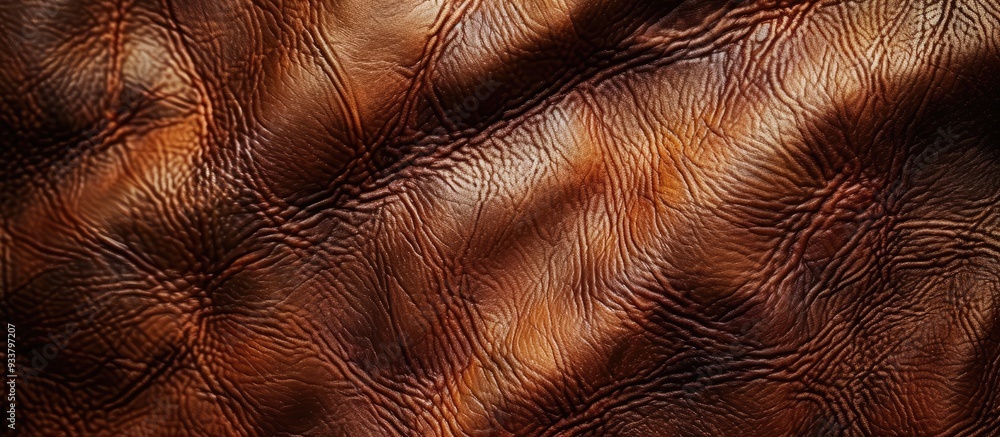 Poster leather background with an abstract natural color texture, ideal for showcasing with copy space imag