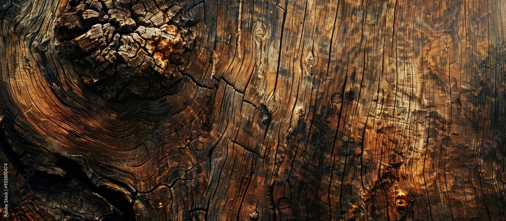 Poster wooden background texture of a tree with copy space image.