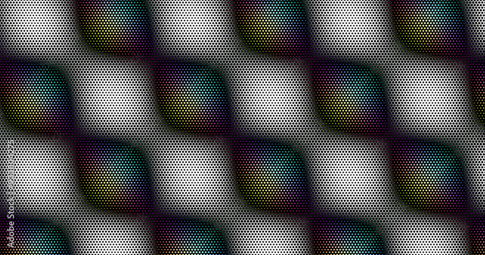 Poster abstract geometric colorful graphic design print honeycomb pattern. vector illustration.
