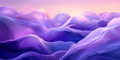 Obraz premium Flowing Lavender Shapes in Rhythmic Harmony