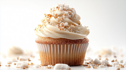 Delicious Coconut Cream Cupcake A Fluffy and Sweet Homemade Dessert