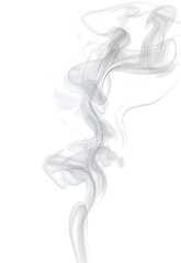 Realistic white smoke texture on Transparent background