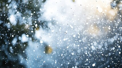 Obraz premium Realistic raindrops against a transparent overlay backdrop, perfect for rainy, moody atmospheres or Photoshop effects.