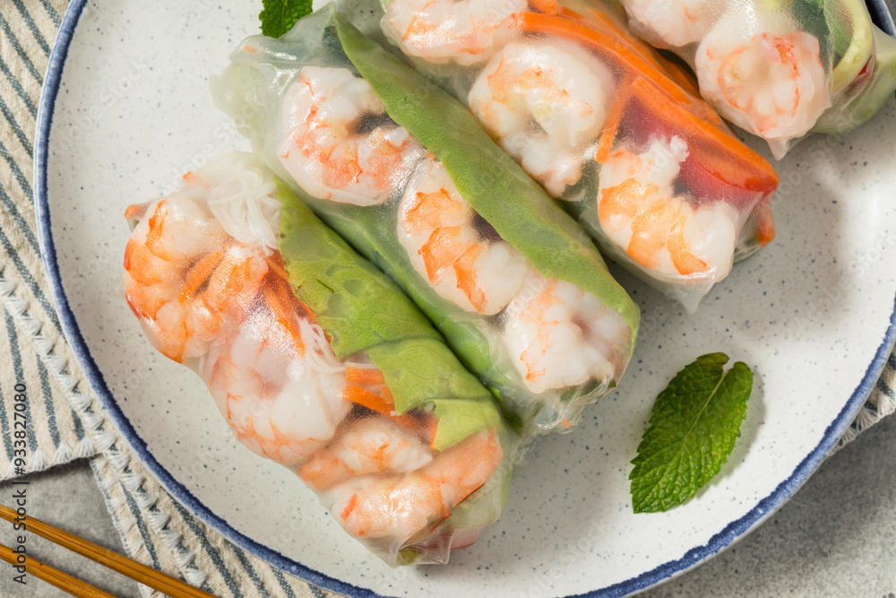 Sticker Homemade Vietnamese Shrimp Spring Rolls