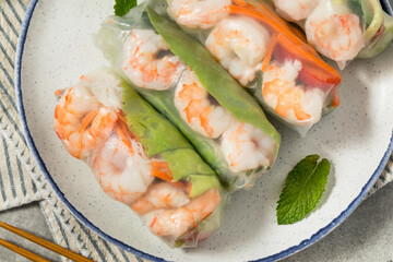 Homemade Vietnamese Shrimp Spring Rolls