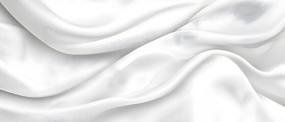 Obraz premium A flat vector illustration of a white background with a delicate fabric texture, featuring small, subtle shadow waves. The texture is smooth and minimal, with light shadows adding depth and dimension