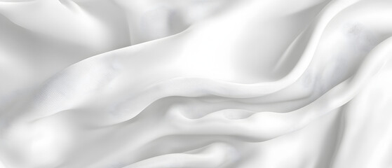 Obraz premium A flat vector illustration of a white background with a delicate fabric texture, featuring small, subtle shadow waves. The texture is smooth and minimal, with light shadows adding depth and dimension