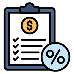 Tax Planning Icon Element For Design