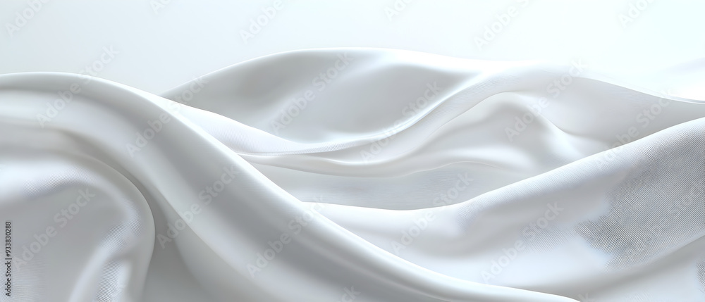 Poster a flat vector illustration of a white background with a delicate fabric texture, featuring small, su