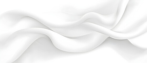 Obraz premium A flat vector illustration of a white background with a delicate fabric texture, featuring small, subtle shadow waves. The texture is smooth and minimal, with light shadows adding depth and dimension