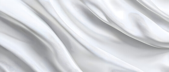 Fototapeta premium A flat vector illustration of a white background with a delicate fabric texture, featuring small, subtle shadow waves. The texture is smooth and minimal, with light shadows adding depth and dimension