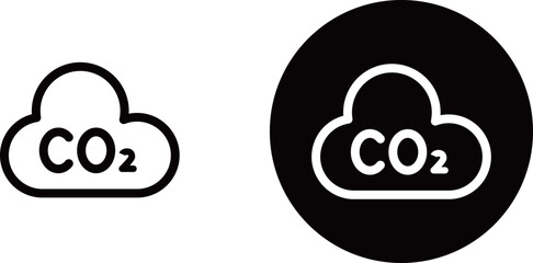 エコな雲のアイコン素材