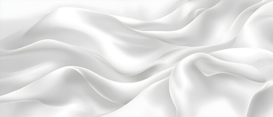 Obraz premium A flat vector illustration of a white background with a delicate fabric texture, featuring small, subtle shadow waves. The texture is smooth and minimal, with light shadows adding depth and dimension