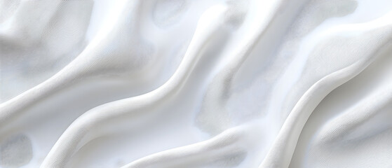 Fototapeta premium A flat vector illustration of a white background with a delicate fabric texture, featuring small, subtle shadow waves. The texture is smooth and minimal, with light shadows adding depth and dimension