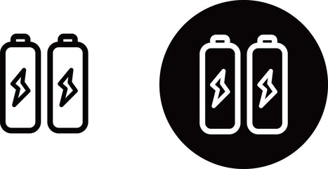 エコな電池のアイコン素材
