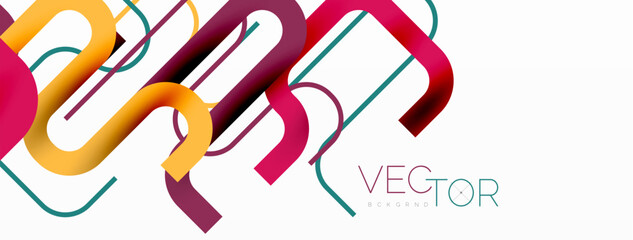 Wave lines minimal abstract background