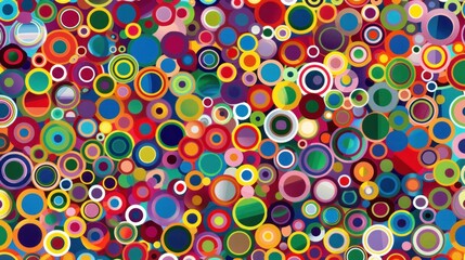 Vibrant Circular Abstract Pattern Colorful