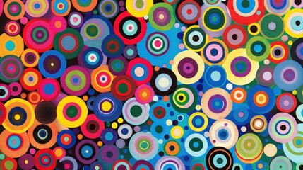 Vibrant Circular Abstract Pattern Colorful