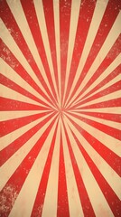 Fototapeta premium Retro red sunburst background with radial lines, perfect for vintage designs, energetic themes, or comic-style graphics.