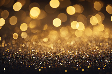 back ground abstract fantasy golden glitter and black de focused for posting and status generated by AI