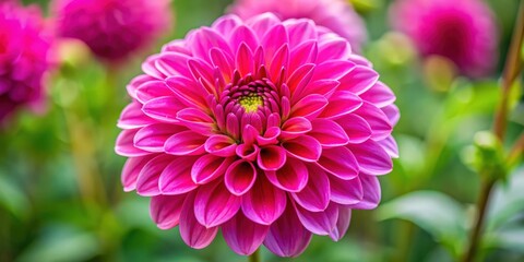 Obraz premium Vibrant pink flower in full bloom, pink, beautiful, nature, flora, petal, garden, fresh, plant, spring, blossom, vibrant