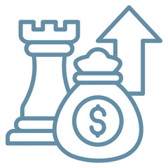 Investment Strategy Icon Element For Design