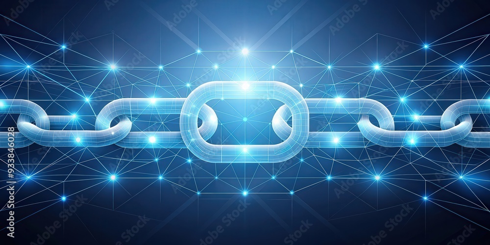 Poster of blockchain technology concept , cryptocurrency, digital, network, security, blockchain, code, enc