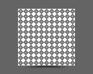 Abstract geometric curvy square zigzag shape lines pattern