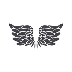 Fototapeta premium Wings icon collection. Bird wings, angel wings elements. Vector illustration