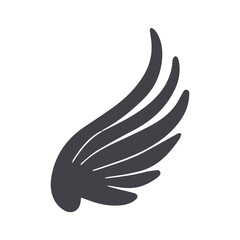 Wings icon collection. Bird wings, angel wings elements. Vector illustration