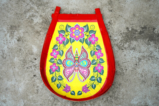 A Empty Traditional Bengali Kulo used in Marriage Function